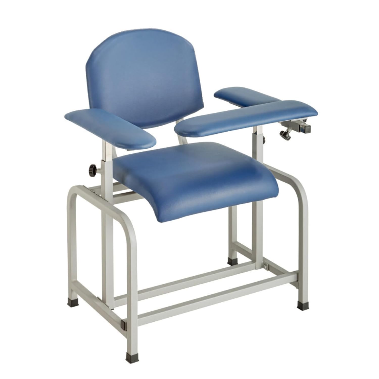 Chair Blood Drawing Padded with Adjustable Armrest Blue by Viva Comfort  ID ADI997-01-BLU